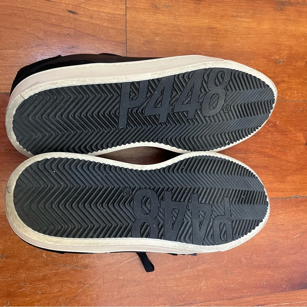 P448 Black Sneakers Sleek Minimalist Design - Picture 3 of 4